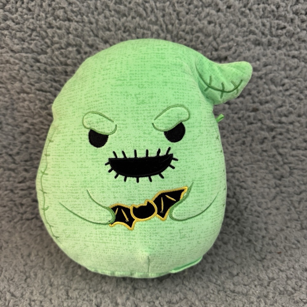 SQUISHMALLOWS Oogie Boogie Plush Nightmare Before Christmas Green 7" Holding Bat